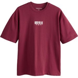 Next Shirt  wijnrood / wit