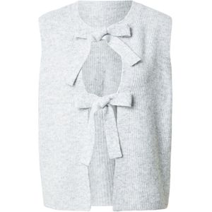 PIECES Gebreide bodywarmer  lichtgrijs