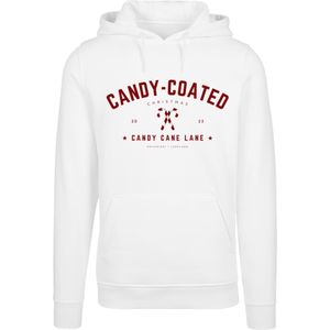 F4NT4STIC Sweatshirt 'Weihnachten Candy Coated Christmas'  wijnrood / wit