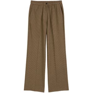 Marc O'Polo - Broek - Donkerbeige/Zwart - Loosefit - Mid Waist