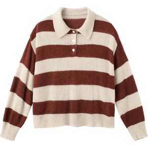 MANGO Trui 'BROOKLIN'  donkerbruin / taupe