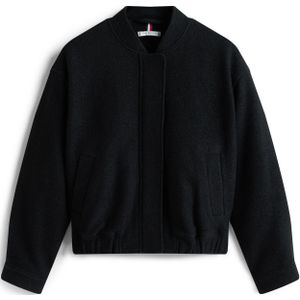 Tommy Hilfiger - WOOL TEXTURE REG BOMBER - Bomberjack - Zwart