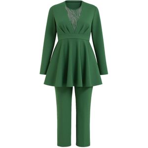 MODAMIHRAM Broekpak  donkergroen / zilver