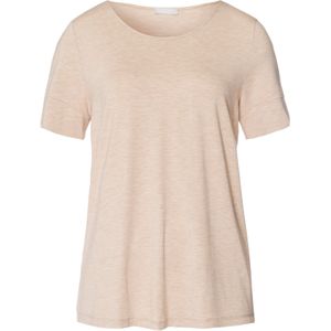 Hanro Slaapshirt ' Natural Elegance '  lichtbeige