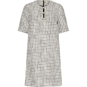 CULTURE Jurk 'Heaven'  zwart / wit gemêleerd