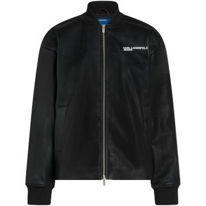 KARL LAGERFELD JEANS Tussenjas  zwart / wit