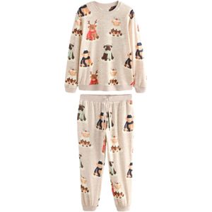 Next Pyjama lang  beige / bruin / mintgroen / rood