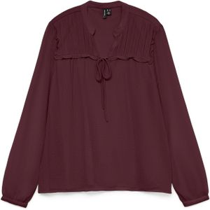 VERO MODA Blouse 'VMLINEA'  wijnrood