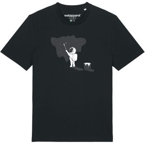 Watapparel Shirt ' Painting space '  grijs / zwart / wit