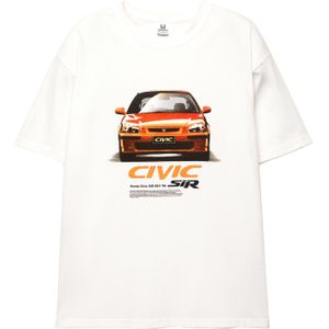 Pull&Bear Shirt  bruin / oranje / zwart / wit