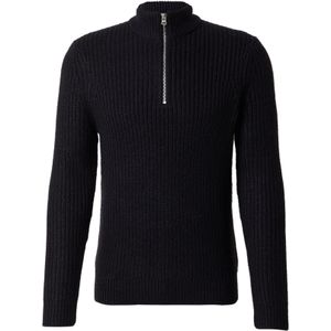ONLY & SONS - ONSROLF REG HALF ZIP NECK KNIT - Pullover - Zwart