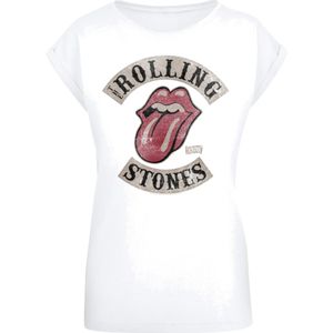 F4NT4STIC Shirt 'The Rolling Stones'  grijs / rood / zwart / wit