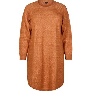 Zizzi Gebreide jurk 'CAVISTA'  oranje