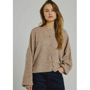 NORR Gebreid vest 'Halli'  camel