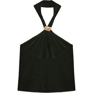 No Matter What Top  donkergroen