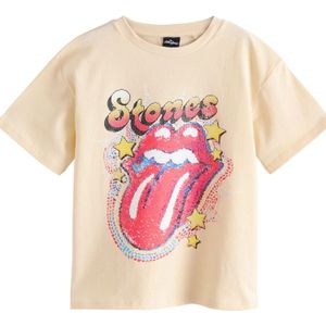 Next Shirt 'Rolling Stones'  crème / royal blue/koningsblauw / rood / wit
