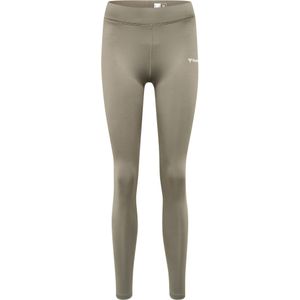 Hummel Sportbroek  taupe / wit