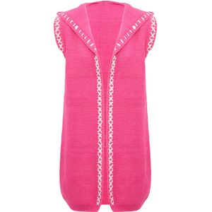 IZIA Gebreide bodywarmer  pink / offwhite