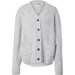 WEEKDAY Gebreid vest 'Pearl'  lichtgrijs