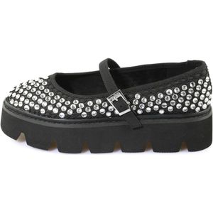 BUFFALO Ballerina met riempjes 'Darya'  zwart / transparant