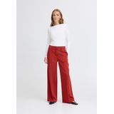 ICHI - IHKate - Pantalon - Rood - Wide Leg - High Waist