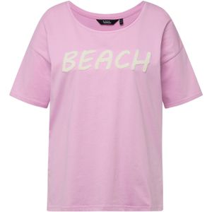 Ulla Popken Shirt 'Dori'  ecru / pruim