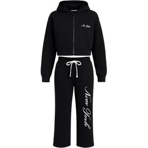 For You Moda Trainingspak  zwart / wit