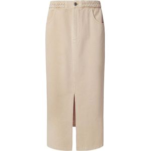 Pepe Jeans - PL9011884 - Rok - Beige - Casual - Katoen