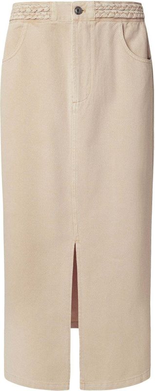 Pepe Jeans - PL9011884 - Rok - Beige - Casual - Katoen