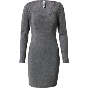 NEON & NYLON Jurk  zwart / zilver