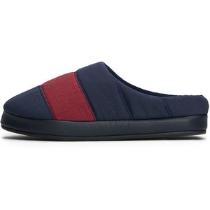 TOMMY HILFIGER - Huisschoen - Donkerblauw Bordeaux Wit - Pantoffels
