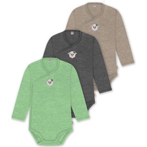 normani Rompertje/body  beige / antraciet / groen / wit