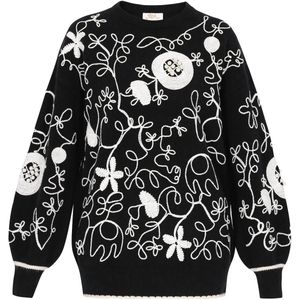 usha FESTIVAL Trui  zwart