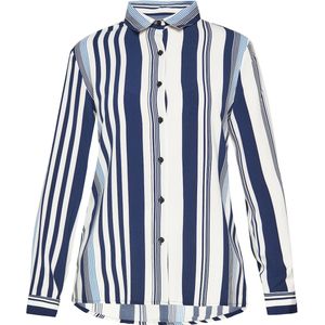 FELIPA Blouse 'Fashion Look'  marine / lichtblauw / wit