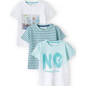 MINOTI Shirt  mintgroen / wit