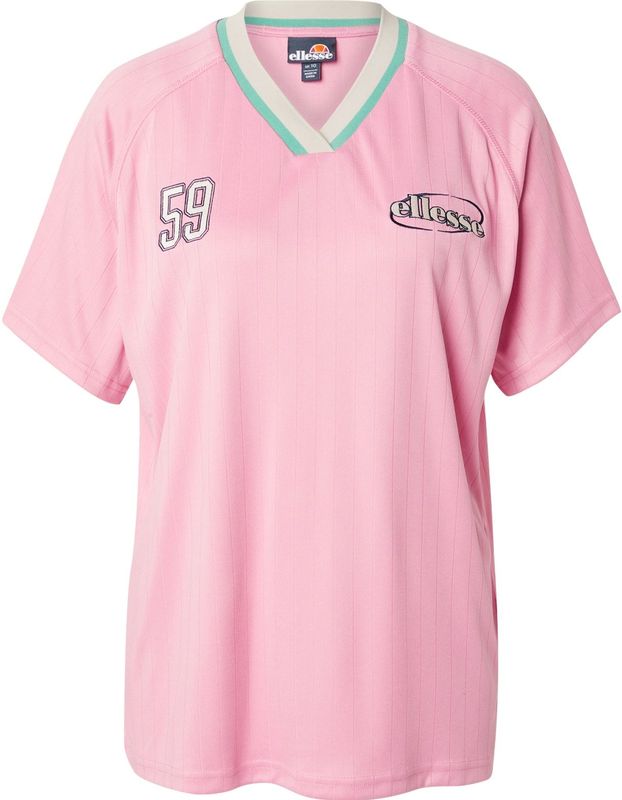 ELLESSE Shirt 'MANGALIA'  ecru / lichtgroen / lichtroze / wit