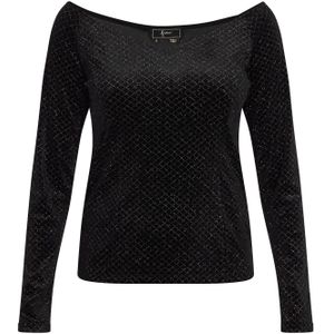 faina Shirt  zwart / zilver