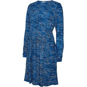 MAMALICIOUS Jurk 'Costa'  beige / blauw / zwart