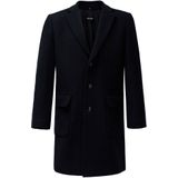 Salsa Jeans - Winterjas - Navy - Lange Pasvorm - Klassieke Mantel