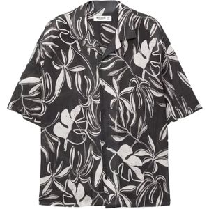 Pull&Bear Overhemd  zwart / wit