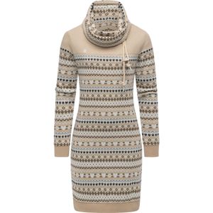 Ragwear Jurk 'Chlloe'  beige / zwart / offwhite