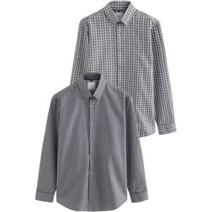 Next Overhemd  antraciet / donkergrijs / offwhite