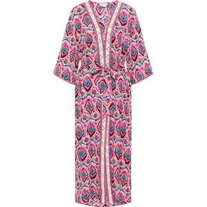 IZIA Kimono  nachtblauw / pink / bloedrood / wit