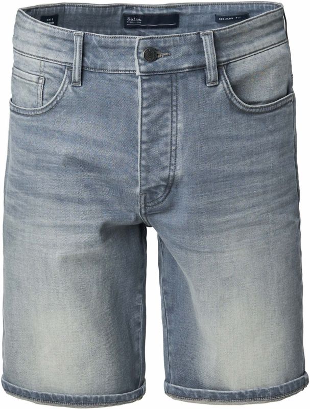 Salsa Jeans - S-activ - Korte Jeans - Grijs - Reguliere Fit