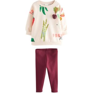 Next Set  lichtbeige / groen / lichtgroen / bordeaux