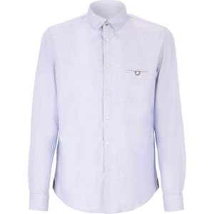 Distretto12 Overhemd 'Omar'  lichtblauw / grijs