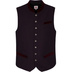 SPIETH & WENSKY Klederdracht gilet 'Francesco'  grijs / donkerrood