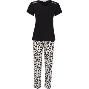 Goldenbay Pyjama 'Viola'  zwart / wit