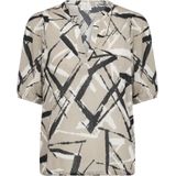 Kaffe - Abstract Print Blouse - Veelkleurig - Dames