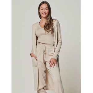 YOU LOOK PERFECT Gebreid vest 'BLOSSOM'  beige